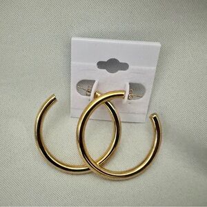 Gold hoop earrings